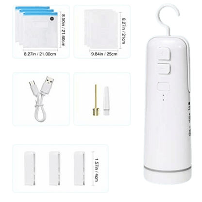 Mini Aspirateur Multi-Fonction™ Gonfleur, Découpeur & Collage Rechargeable